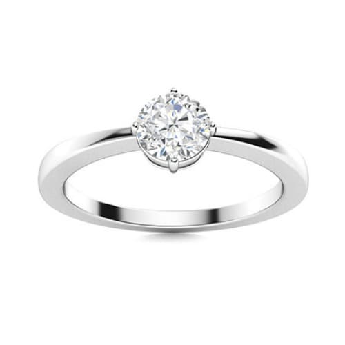 White Gold Round Diamond Engagement Ring