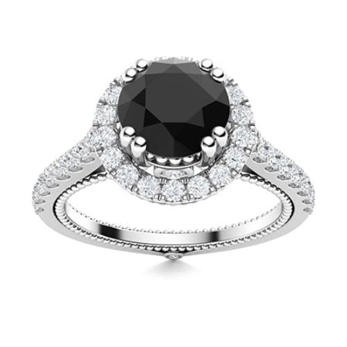 Auriah 0.50 - 2.00 Carat Black  Diamond Ring