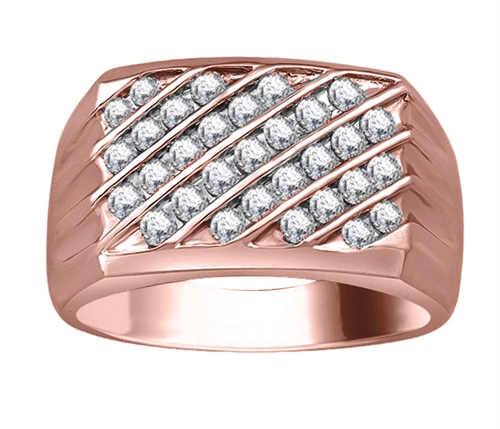 Elena Natural Channel Set  Diamond Ring