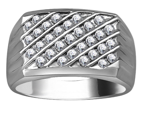 Elena Natural Channel Set  Diamond Ring