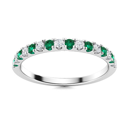 Novi Emerald 4 Prong  Diamond Ring