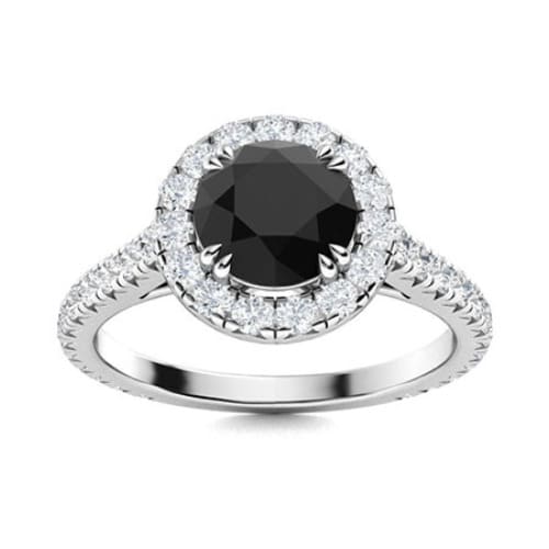 Aloria 0.50 - 2.00 Carat Black  Diamond Ring