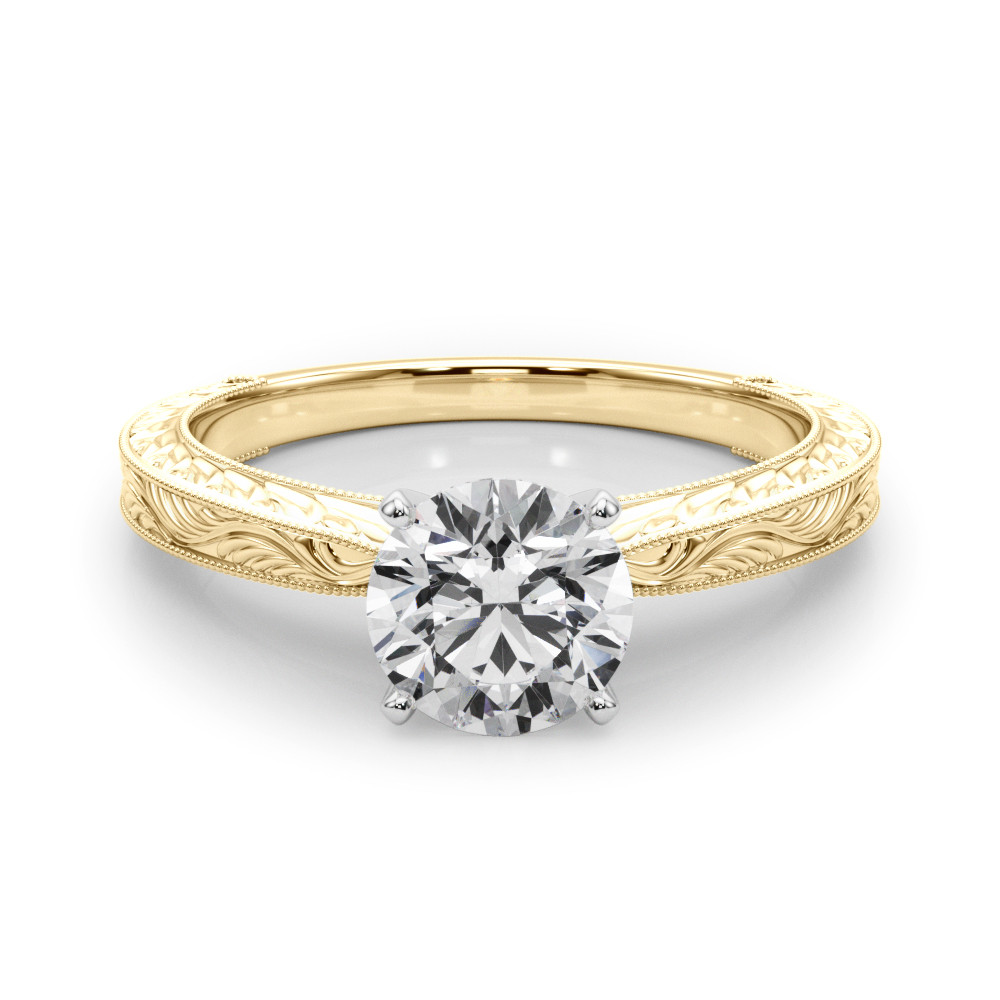 Baldehiua Natural 4 Prong  Diamond Ring