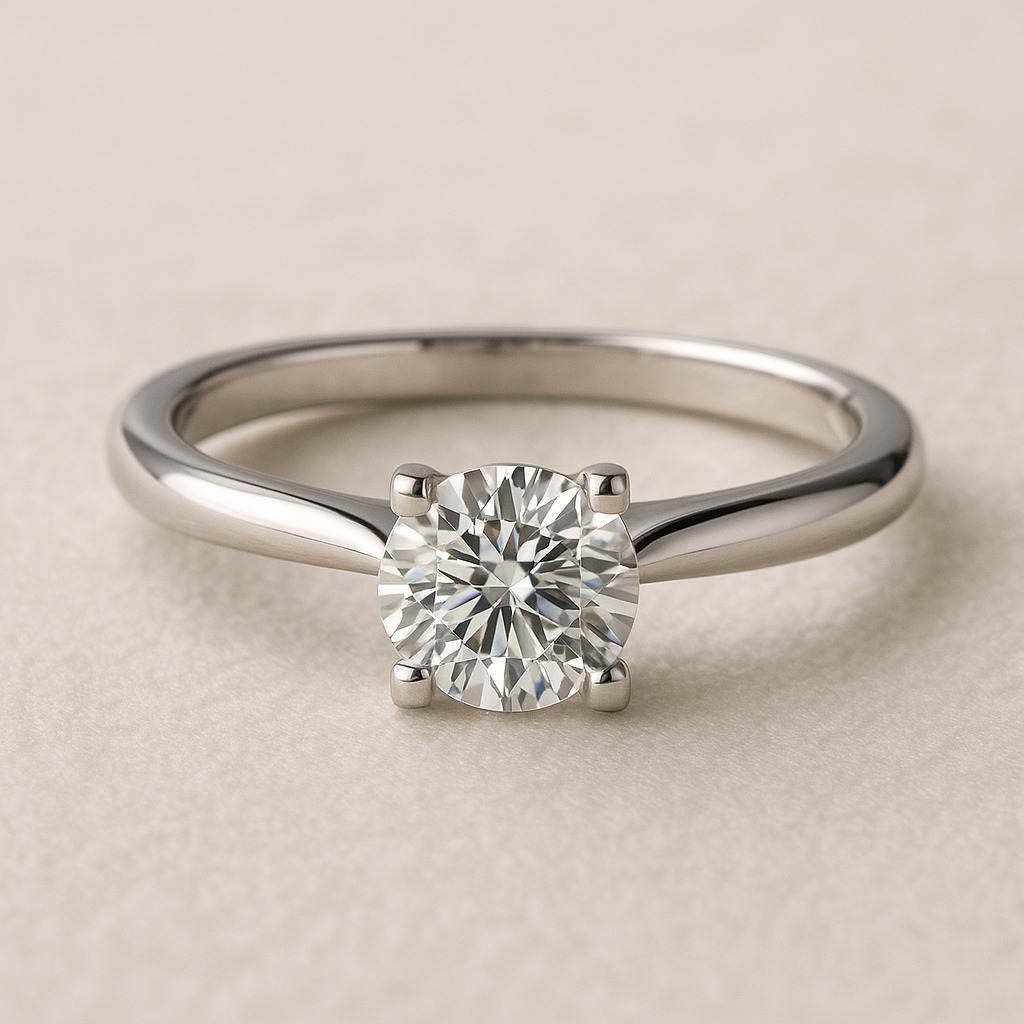 4 Claw Setting Diamond Engagement Ring 