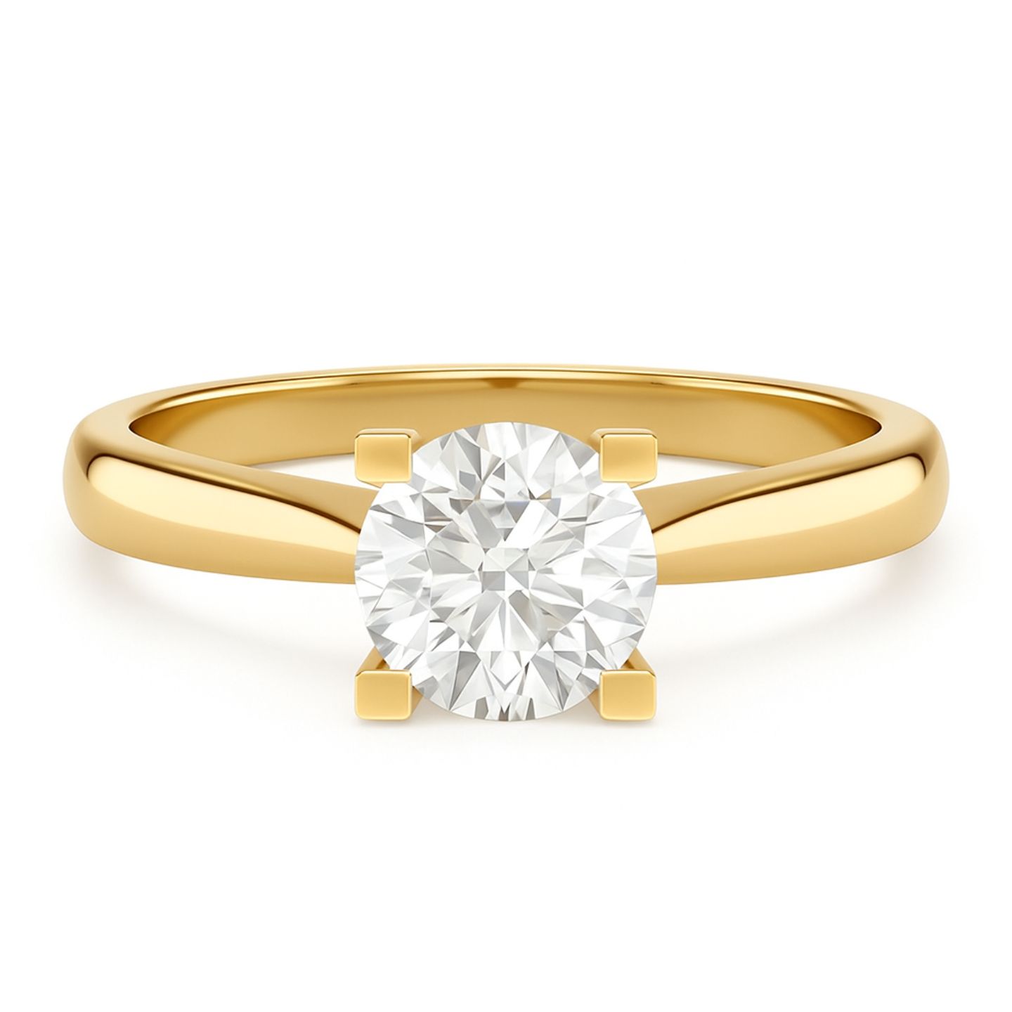 Caroliana Natural 4 Prong  Diamond Ring
