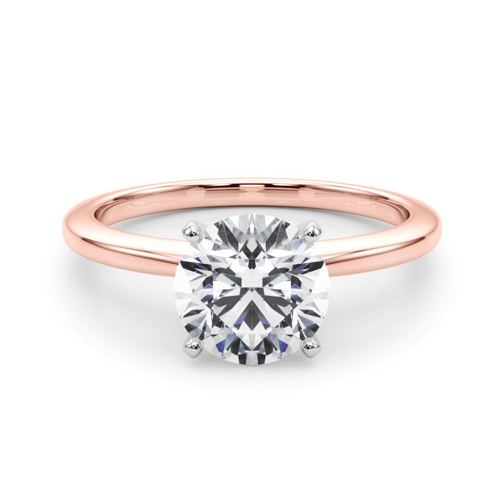 Charla Lab-Created 4 Prong  Diamond Ring