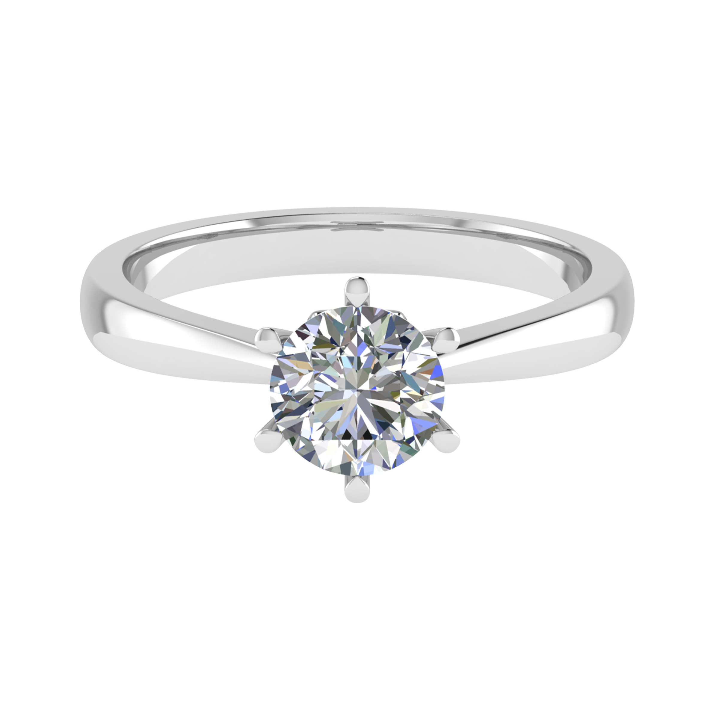 Brooksie Natural 6 Prong  Diamond Ring
