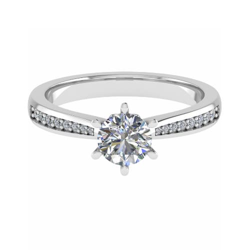 Cindi Natural 6 Prong  Diamond Ring