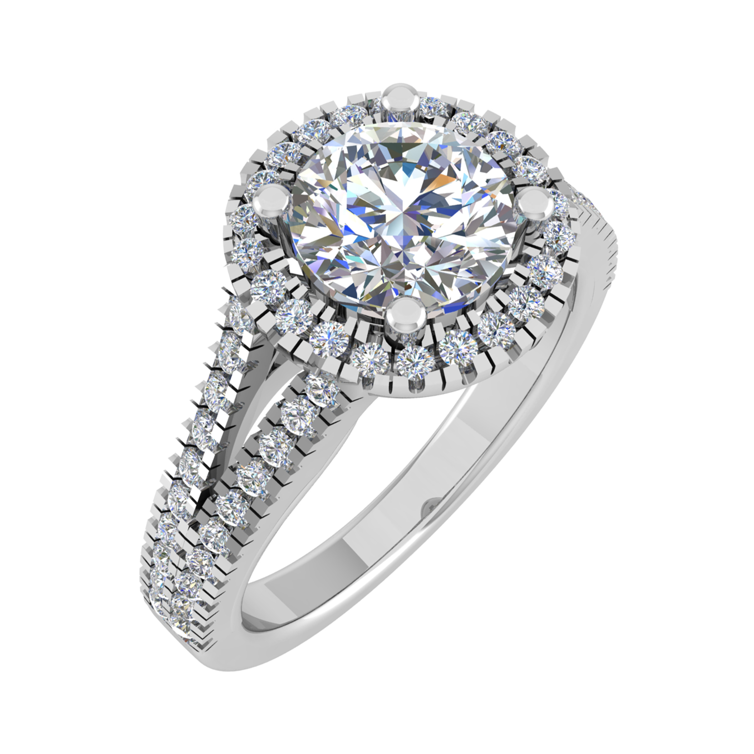 Ellia Natural 4 Prong  Diamond Ring