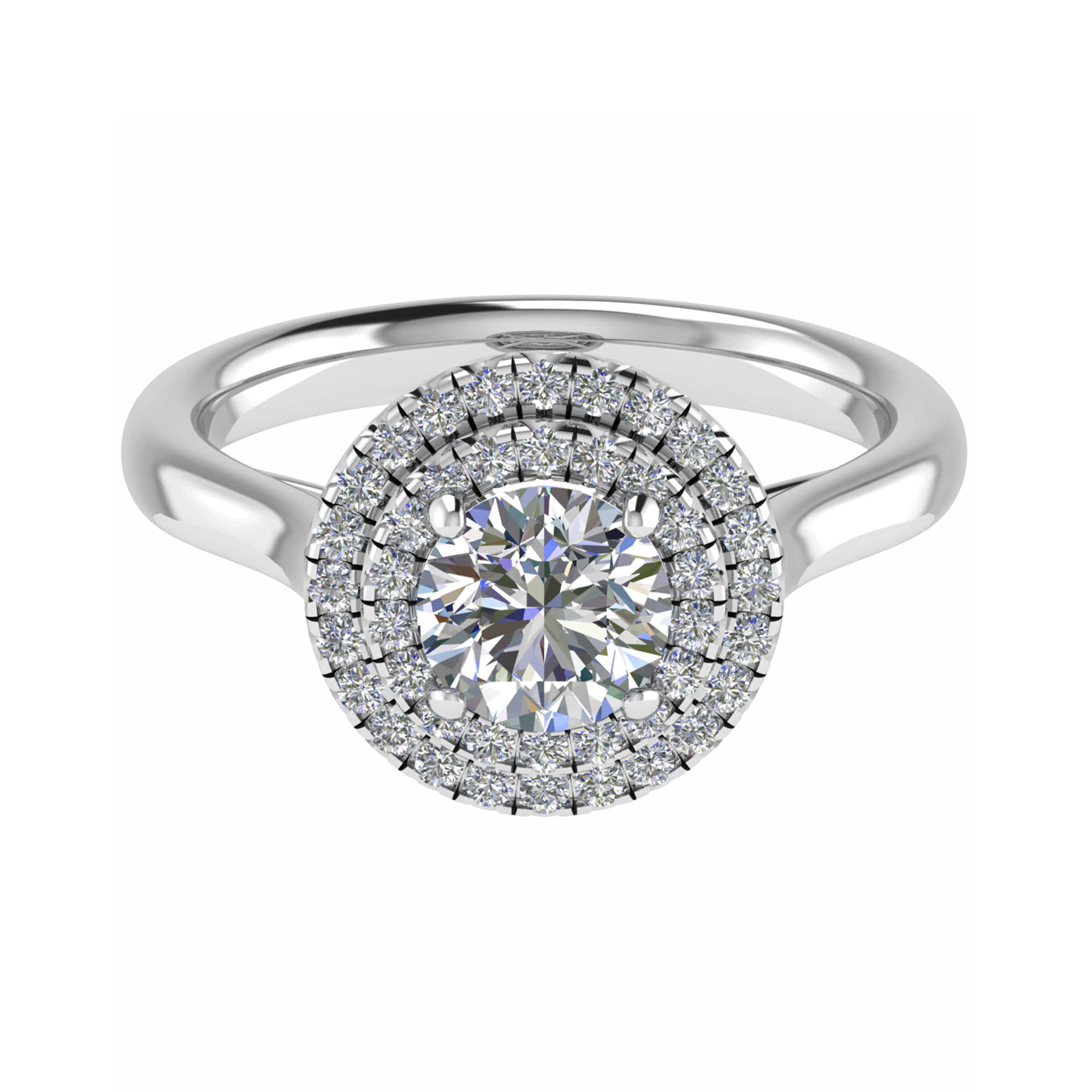 Leena Double Halo Engagement Ring
