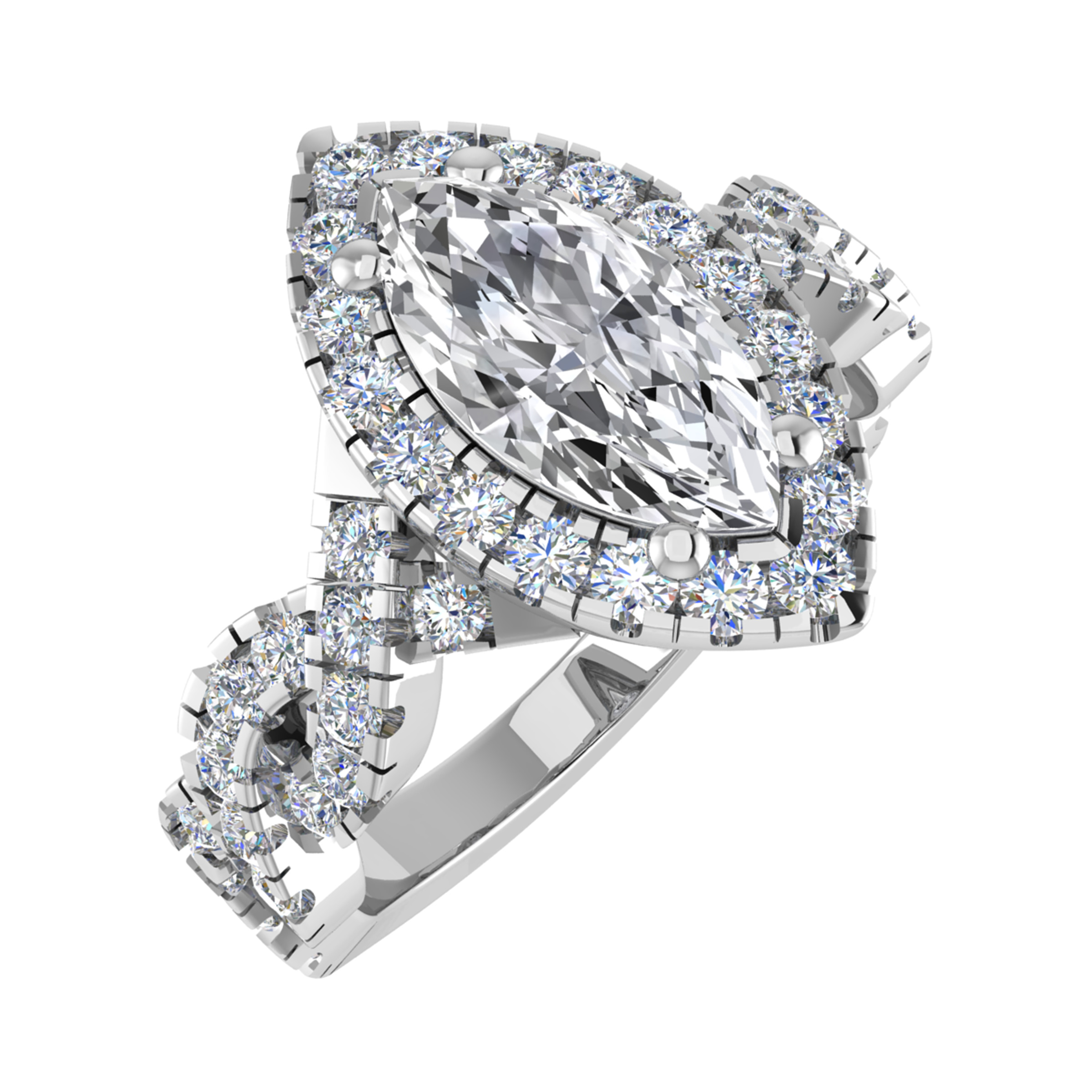 Lilly Natural 4 Prong  Diamond Ring