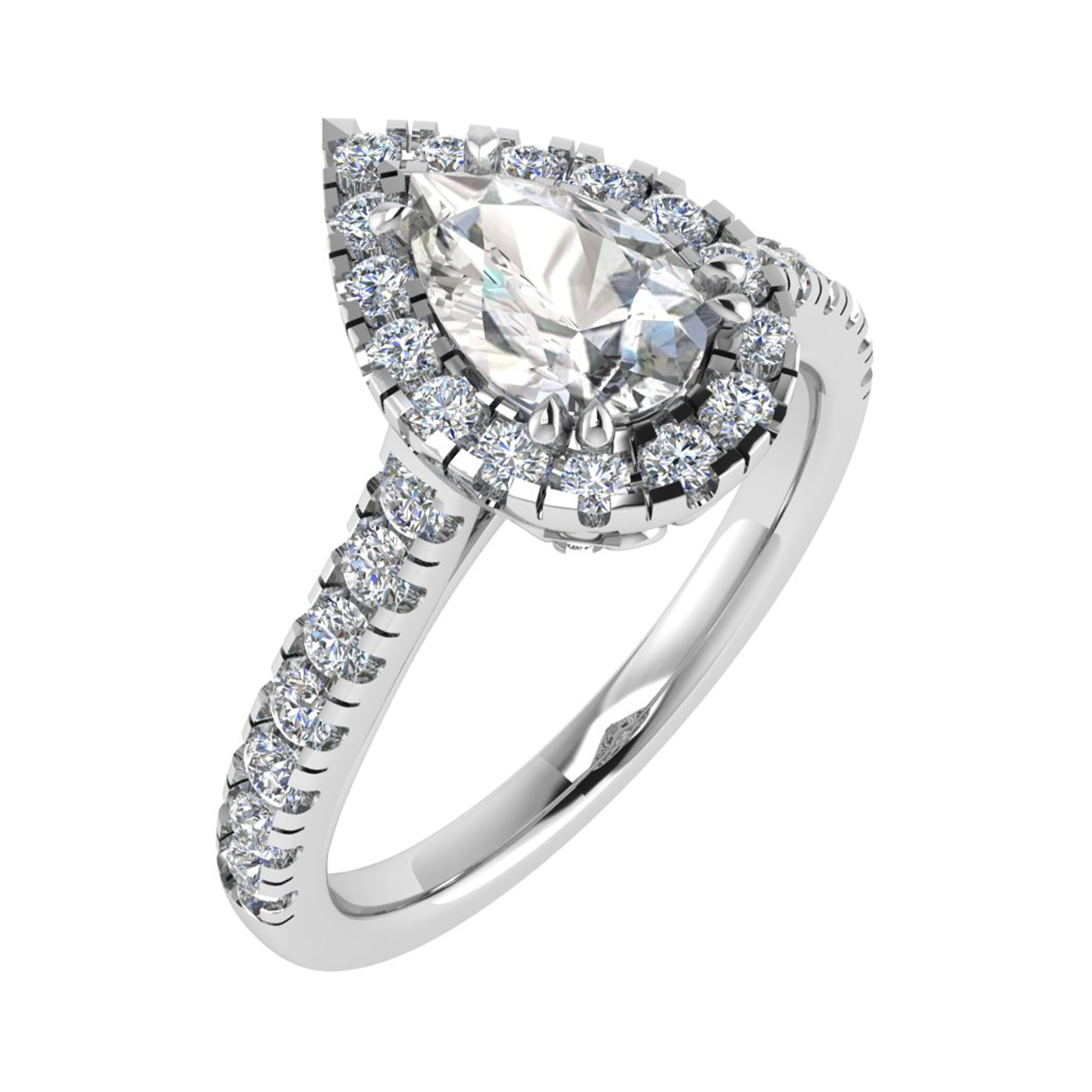 Evalynn Natural 3 Prong  Diamond Ring