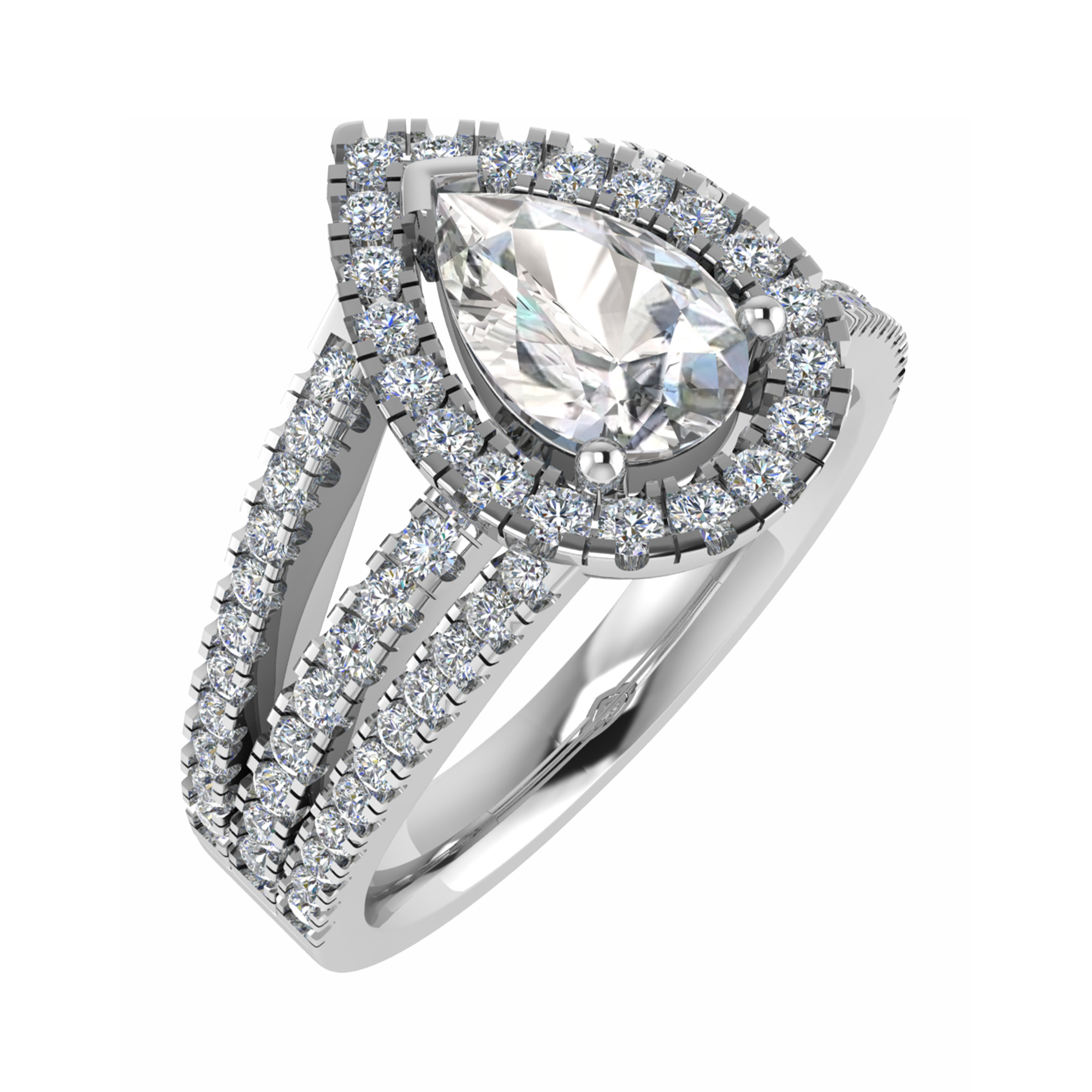 Merlin Natural 3 Prong  Diamond Ring