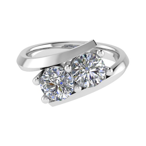 Cafna Natural 4 Prong  Diamond Ring