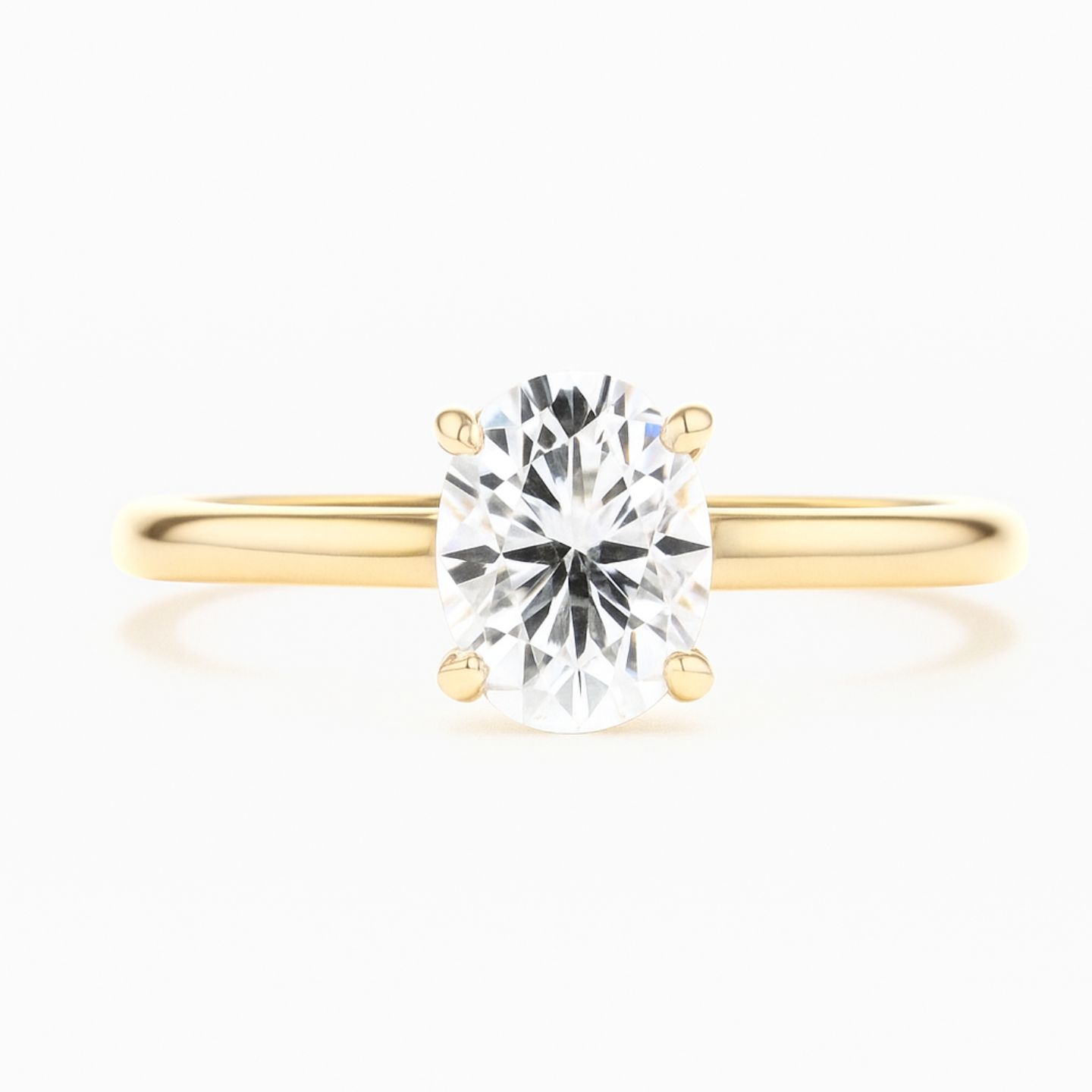 Rosal 0.20-3.00 Carat Oval Cut Solitaire Engagement Ring