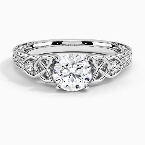 Melcy 0.20 - 3.00 Carat Natural 4 Prong  Diamond Ring