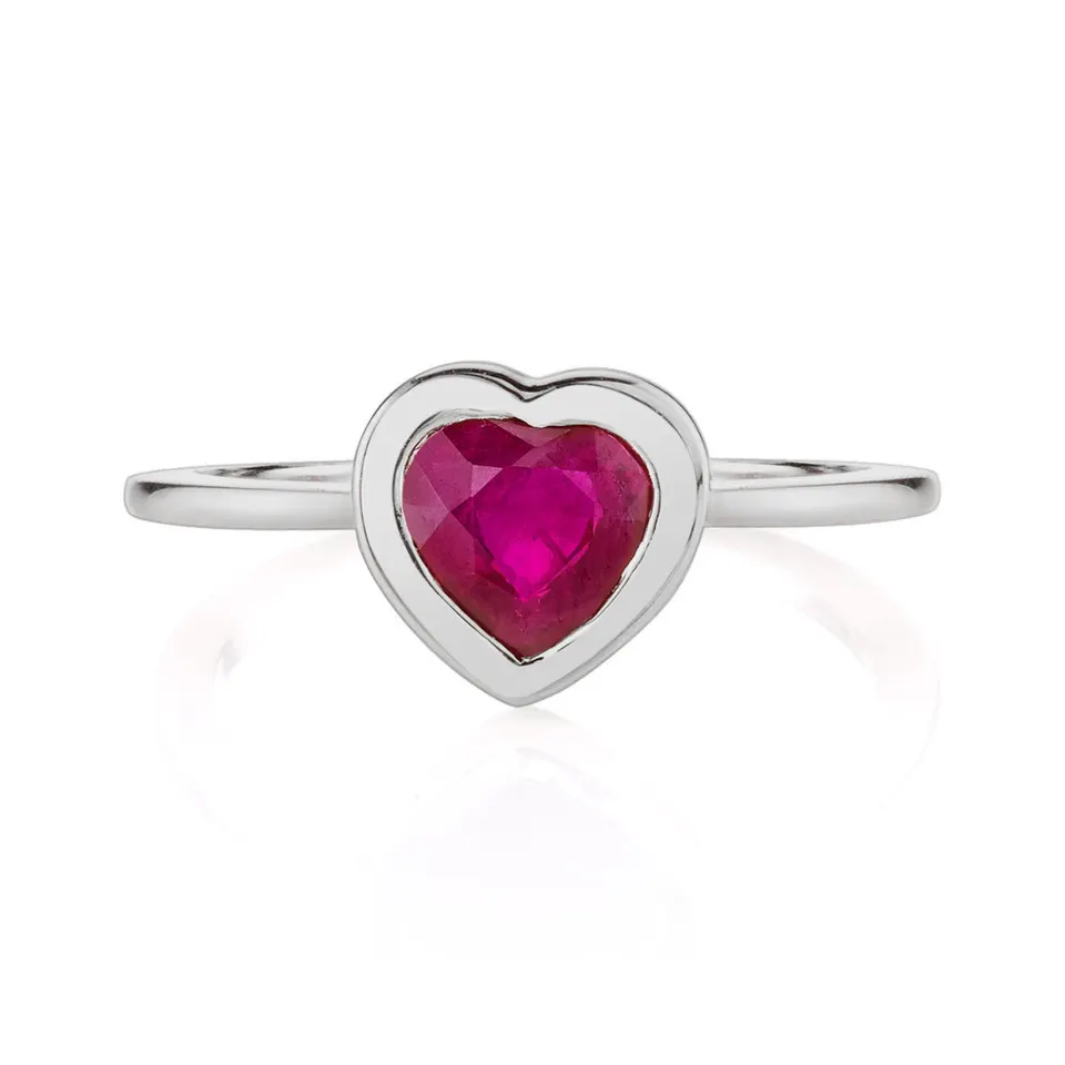 Adrey Natural Ruby  Engagement Ring
