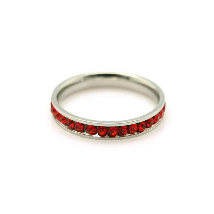 Ashiana Natural Ruby Channel Set  Engagement Ring