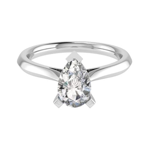 Shloka 0.20-3.00 Carat Pear Shaped Solitaire Diamond Ring