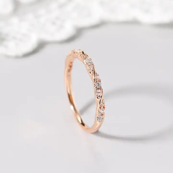 Rosa Natural Prong  Diamond Ring