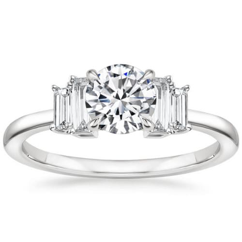 Caledonia Natural 4 Prong  Diamond Ring