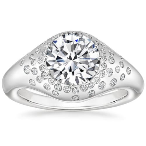 Claira 0.20 - 3.00 Carat Natural Bezel Set  Diamond Ring