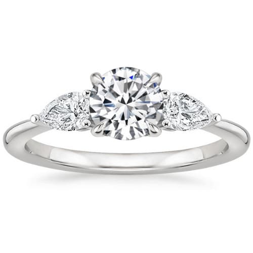 Cinda 0.20 - 3.00 Carat Natural 4 Prong Set  Diamond Ring