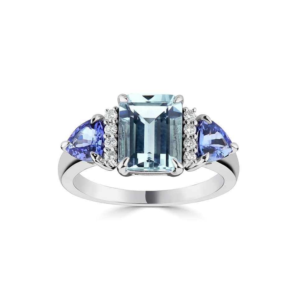 Lena Aquamarine Prong 