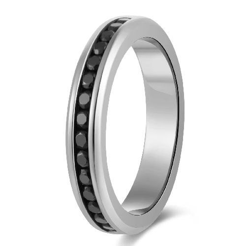 Yazmine 0.88 Carat Black  Diamond Ring