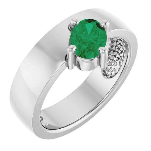 Brigid Emerald  Engagement Ring