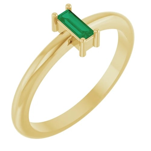 Yumi Emerald  Engagement Ring