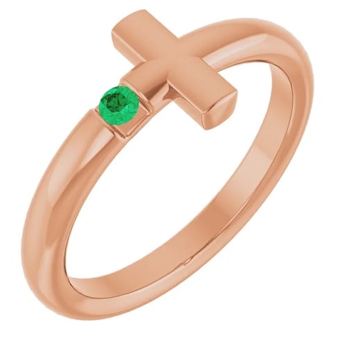 Yanely Emerald  Engagement Ring