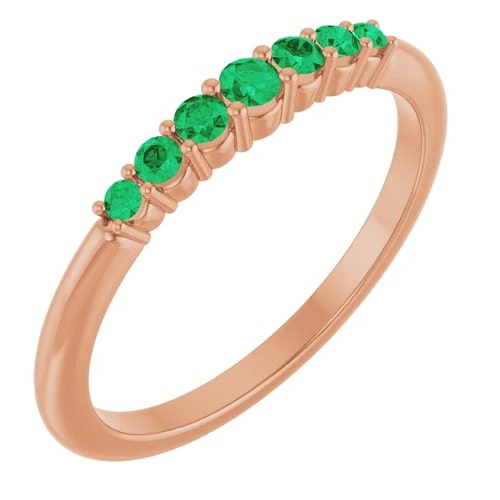 Zaara Emerald  Engagement Ring