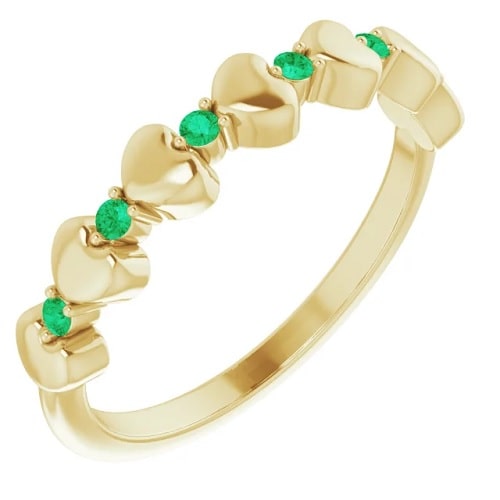 Zeniyah Emerald  Engagement Ring