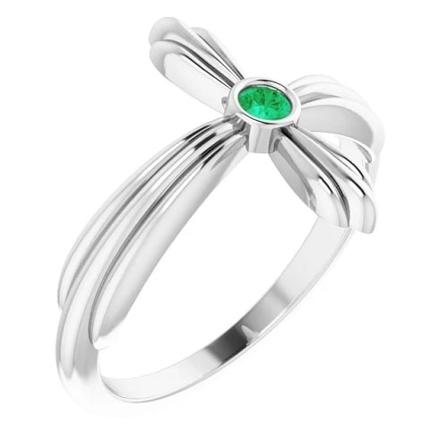 Oriah 0.15 Carat Emerald  Engagement Ring