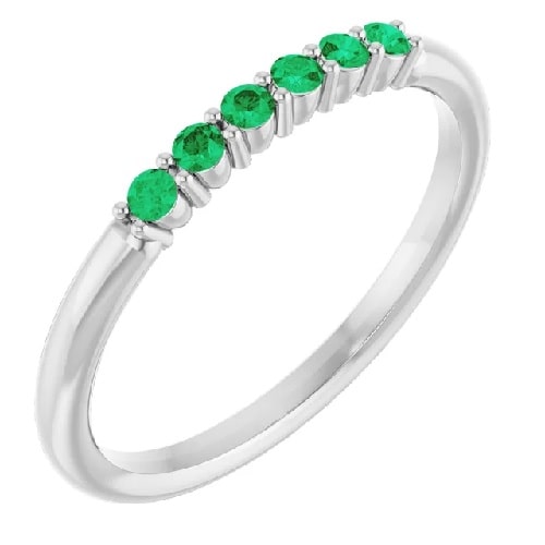 Orianna 0.24 Carat Emerald  Engagement Ring