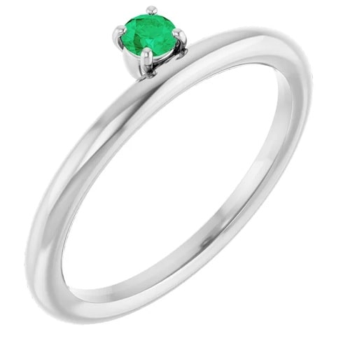 Xalia 0.12 Carat Emerald  Engagement Ring