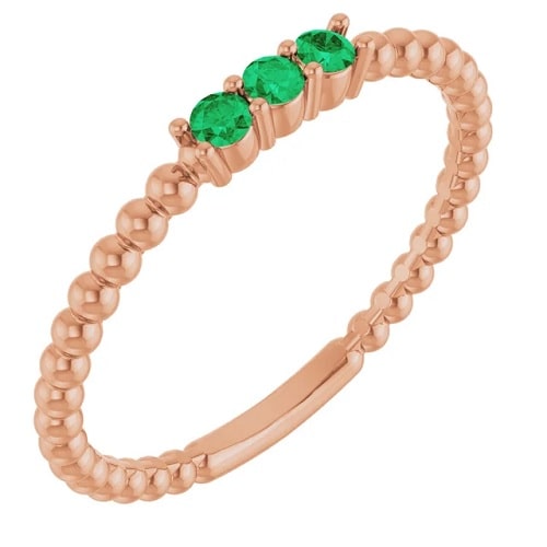 Yahaira Emerald  Engagement Ring