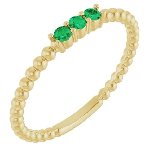 Yahaira Emerald  Engagement Ring