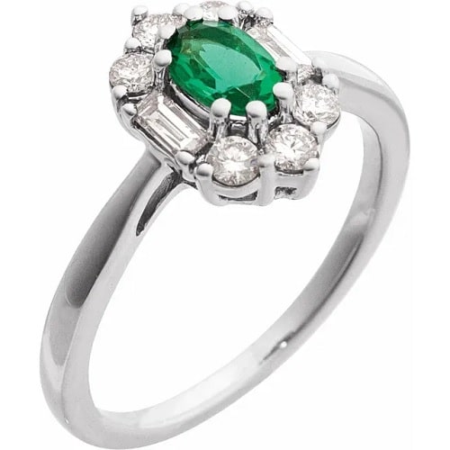 Yeva Blue Sapphire  Engagement Ring