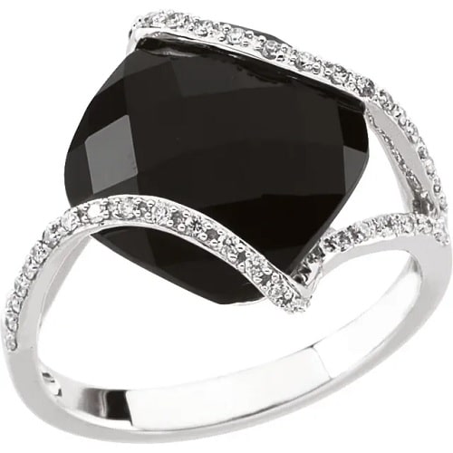 Zaynah 7.75 Carat Black  Diamond Ring