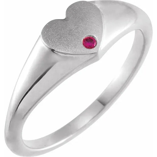 Zanai Lab Grown Ruby  Engagement Ring