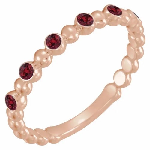 Lennon Natural Ruby  Engagement Ring