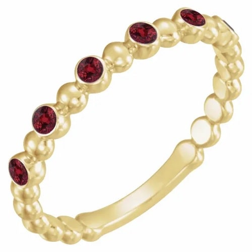 Lennon Natural Ruby  Engagement Ring