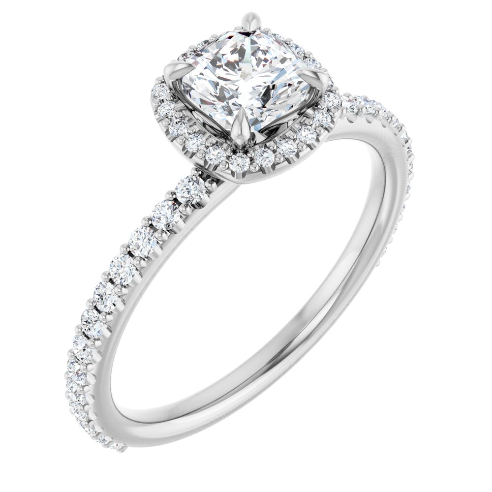 Aember Moissanite  Diamond Ring