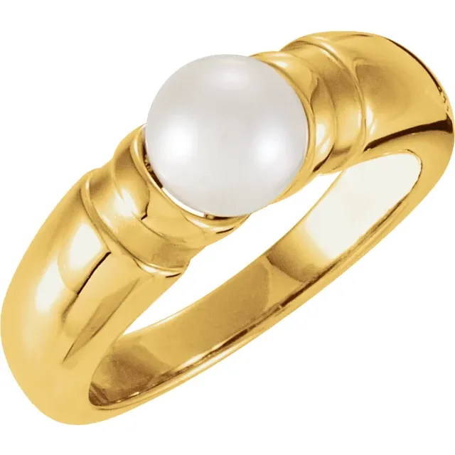 Elegant Ring for 8 mm Pearl