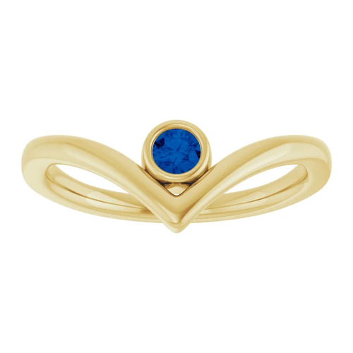 Amabel Blue Sapphire  Engagement Ring