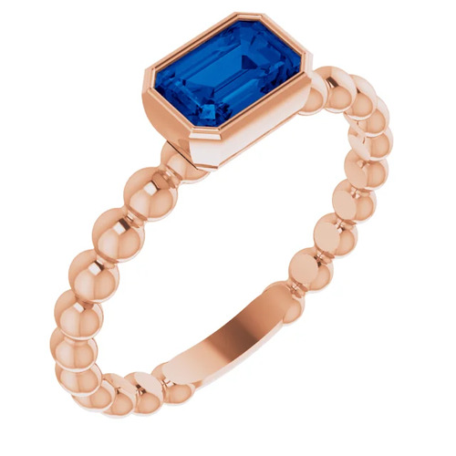 Allayna Blue Sapphire  Engagement Ring