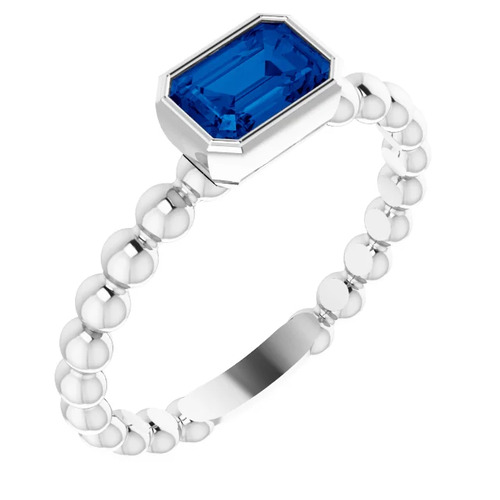 Allayna Blue Sapphire  Engagement Ring