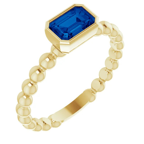 Allayna Blue Sapphire  Engagement Ring